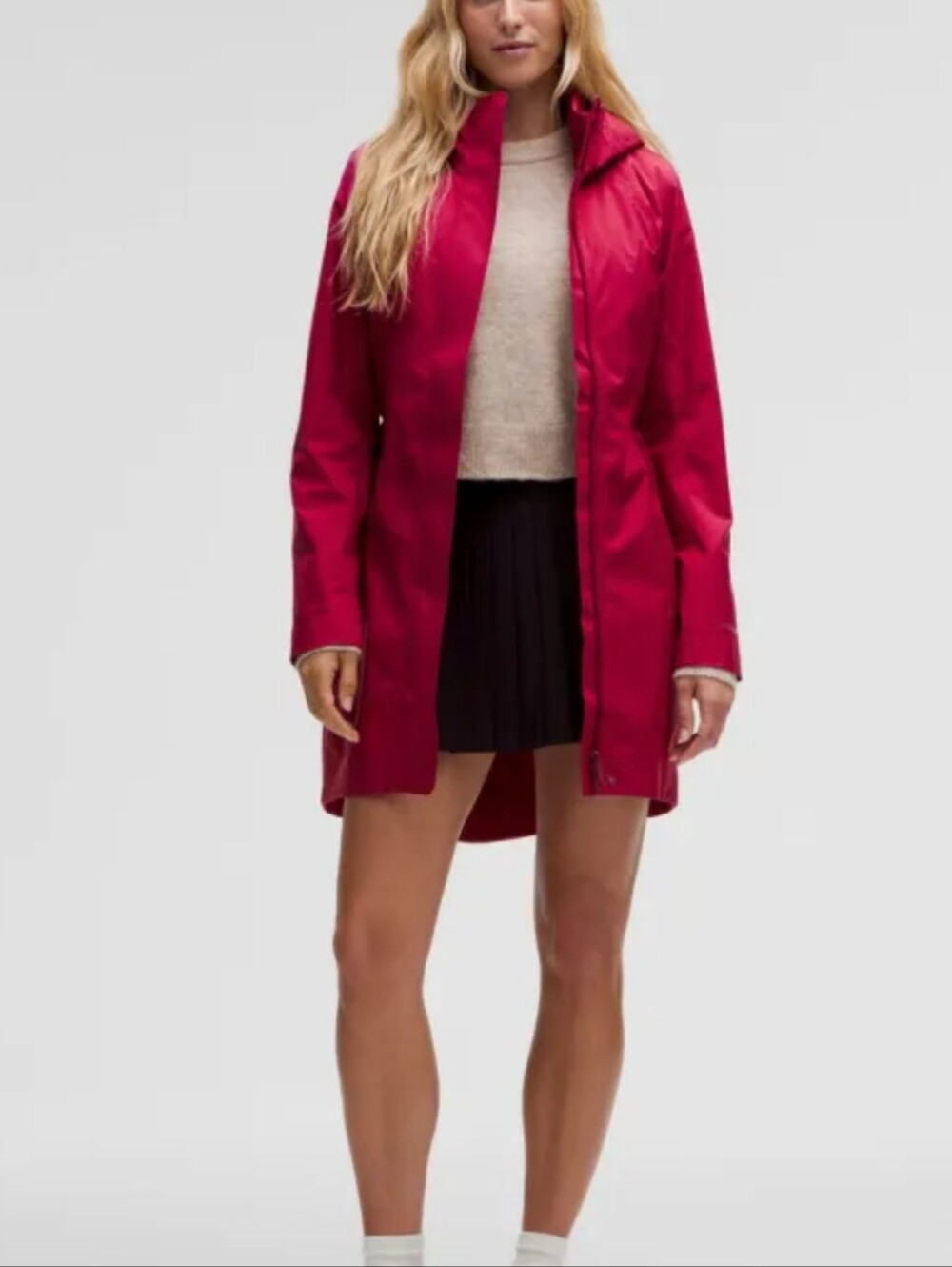 Trench Coat Lightweight Red Woolrich Women's SZ M Rain Jacket 8p
